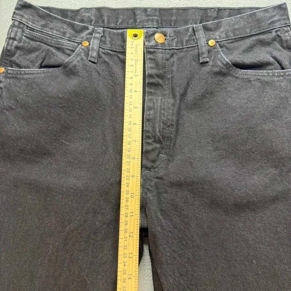 Wrangler Cowboy Cut Original Fit Jeans 35x34 FIT 34x34 Black Denim Western Work